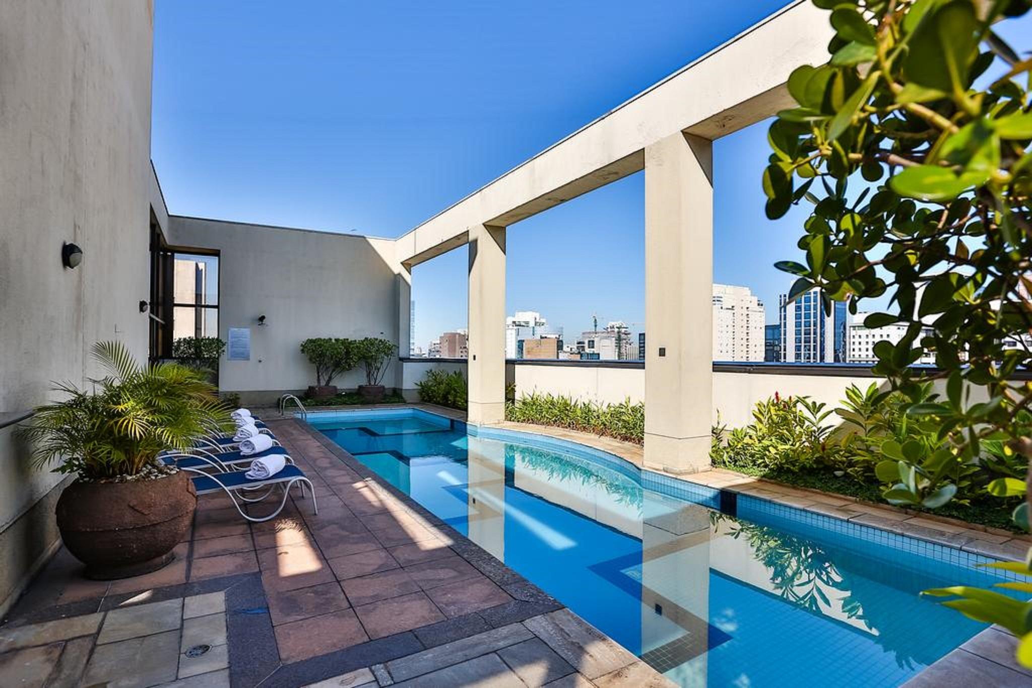 Hotel Double Tree By Hilton Sao Paulo Itaim Zařízení fotografie Rooftop pool